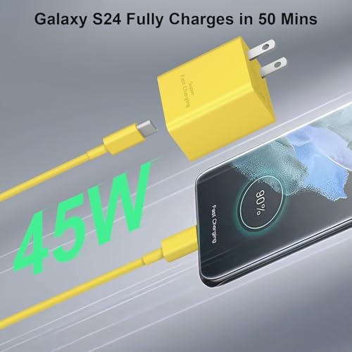 Experience Unmatched Charging Power with the 45 W USB-C Fast Charger & 10 FT Cable – Perfect for i Phone 16/15 and Samsung Galaxy Devices, Offering Superior Durability and Universal Compatibility for All Your Charging Needs.