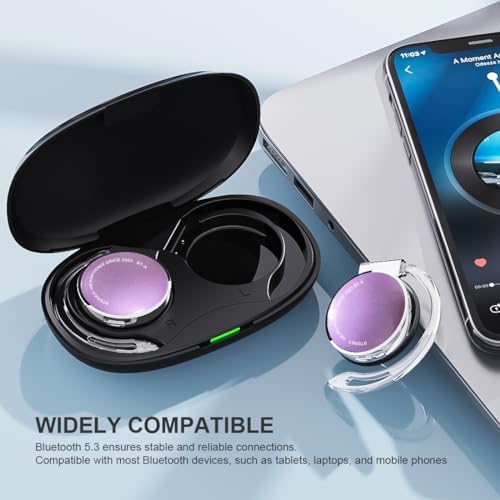 Revolutionize Your Sound Experience with Bluetooth 5.3 Open Ear Headphones – Ultimate Comfort, Sweat-Resistant Design & Extended Battery Life for Active Lifestyles – Secure Over-Ear Hooks for Stability & Surround Awareness – Ideal for Fitness, Daily Commutes, and Enjoyable Listening Sessions