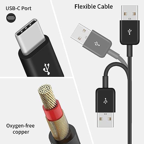 Poyiccot 6-in-1 USB A to USB C Splitter Cable – Multi-Device Charging & Data Sync Cord, 5 ft Length for Enhanced Performance with USB Type-C Phones and Tablets – Fast, Reliable, and Versatile USB 2.0 Accessory for Home, Office, and Travel