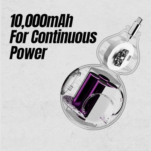 Fulu Mythical Gourd-Shaped Power Bank 10000 m Ah – Artistic Portable Charger with Integrated 2 ft Retractable USB-C Cable, 20 W Fast Charging for i Phone 16/15, i Pad, Pixel, and More – Durable, Stylish Power Solution for Adventurers and Tech Enthusiasts