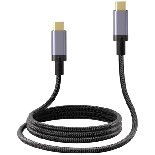 USB C Cable, USB4 Cable 240W Fast Charging, 40Gbps Data Transfer, 8K Video, Thunderbolt 4/3 Compatible, USB-C for iPhone 16, iPad, MacBook, Galaxy, Tablets & Laptops (6.5Ft) – Enhanced Compatibility and Speed