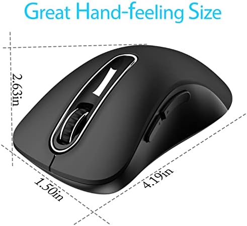 Upgrade Your Workflow with the Memzuoix 2.4 G Wireless Mouse – Ergonomic and Portable 1400 DPI USB Mouse for Laptop, PC & Desktop | 5 Customizable Buttons for Ultimate Control | Ideal for Professionals and Casual Users Alike