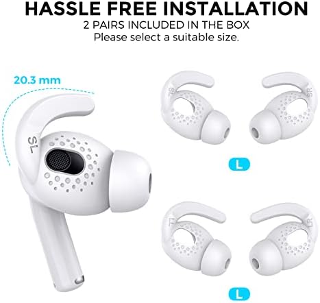 Aha Style Premium Silicone Ear Tips for Air Pods 3 (2021) – 3 Pairs in Large, Medium, and Small Sizes for Maximum Comfort and Noise Isolation – Ideal Apple Air Pods Accessories for Audiophiles Seeking Superior Sound Quality and Enhanced Listening Experience