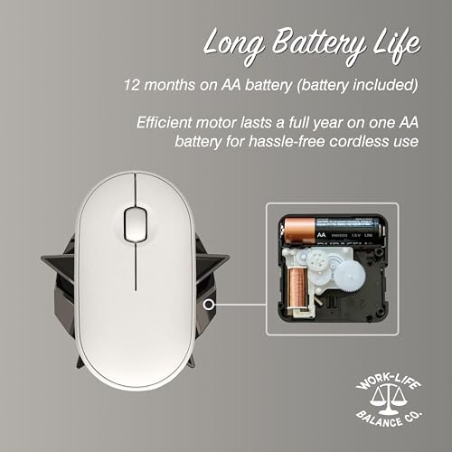 Stay Productive with Our Wireless Mouse Jiggler – No Software, No USB, Just Effortless Motion! Enjoy 12 Months of Battery Life for Seamless Operation – Ideal for Home Office, Long Meetings, and Automated Tasks – Sleek Black Design for Enhanced Compatibility and Efficiency