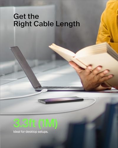 Belkin Boost Charge 6.6 ft USB-C to USB-A Cable: High-Efficiency Charging & Swift Data Sync for i Phone 16, Samsung Galaxy S25, Pixel 9 – Durable 2-Pack for Reliable Home and Travel Use