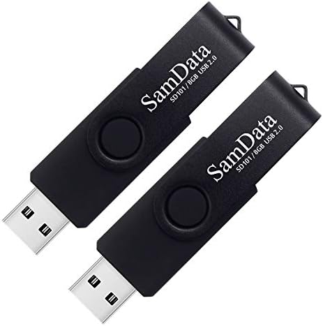 Maximize Your Storage with 128 GB USB Flash Drives 2 Pack – High-Speed Thumb Drives with LED Indicator for Effortless Data Backup and Transfer (Black) Ideal for Windows and Mac Compatibility