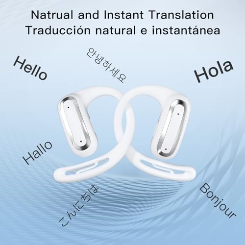 ZIHNIC Multi-Mode AI Translation Earbuds: Real-Time Language Communication with IPX5 Waterproof Bluetooth Headphones, Smart Touchscreen Control, and Superior Sound Quality – The Essential Travel Companion for Business Professionals and Global Adventurers