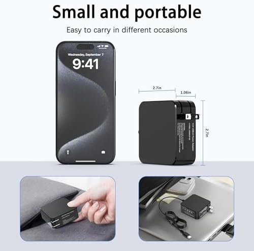 Ultra-Fast 65 W USB-C Power Adapter for Versatile Laptop & Smartphone Charging – Optimized for ASUS Zenbook, Mac Book Pro, Dell Latitude, Lenovo, HP Spectre, and More – Compact, Durable Design with Intelligent Safety Features for Secure Use – Perfect for Professionals on the Go with Tangle-Free Cord and Lightweight Portability – High-Performance Charging with Multi-Protection Systems for Peace of Mind – Ideal for Home, Office, and Travel – Experience Reliable Power Supply for All Your USB-C Devices – Premium Quality Assurance and Dedicated Customer Support for Ultimate Satisfaction