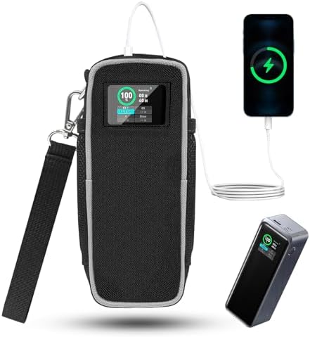 Premium Oxford Fabric Carrying Case for Anker Prime Power Bank (27,650 m Ah) – Ultimate Protection & Organization for Portable Charging Solutions, Travel-Ready Design with Extra Mesh Pocket for Cables and Accessories, Lightweight & Stylish Travel Case for Anker 250 W