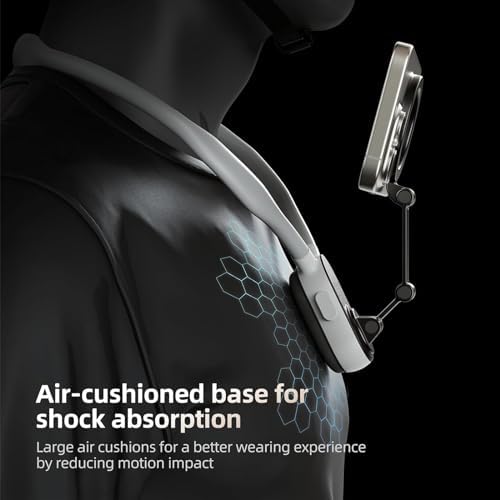REYGEAK Magnetic Neck Phone Mount – Ultimate Hands-Free Vlogging Solution for i Phone 16/15/14/13/12 & Android Devices | Lightweight Adjustable Chest Stand for Effortless Video Capture | Enhanced Stability with Advanced Magnetic Technology | Perfect for Outdoor Adventures and Creative Content Creation