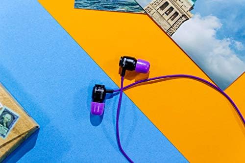 LUDOS Clamor Wired Earbuds – Premium Noise-Isolating In-Ear Headphones with Memory Foam Tips, Built-in Microphone, 5-Year Warranty – Perfect for i Phone and Samsung Users, Ideal for Students and Small Ears in Stylish Pink – Ultimate Sound Quality and Comfort for Everyday Use