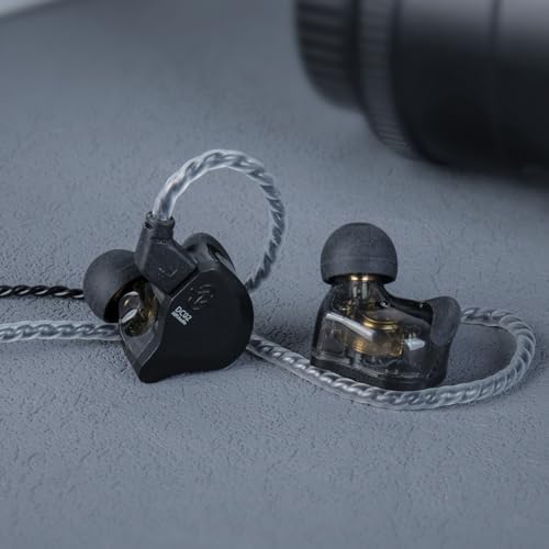 Upgrade Your Gaming Experience with CCZ DC02 High-Fidelity In-Ear Earbuds – Precision Dual Magnetic Circuit Technology for Superior Sound Quality, Integrated Microphone for Clear Team Communication, Ergonomic Design for Long-Lasting Comfort, and Universal Device Compatibility – Ideal Choice for Gamers and Audiophiles in Stylish Black Finish