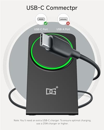 Elevate Your Charging Experience with the 15 W Fast Qi Wireless Charger Stand – Universal Compatibility for i Phone 16 Pro Max, Samsung Galaxy S26 Ultra, and More in Classic Black – Sleek Design with Ergonomic Viewing and Non-Slip Surface for Enhanced Stability and Efficiency