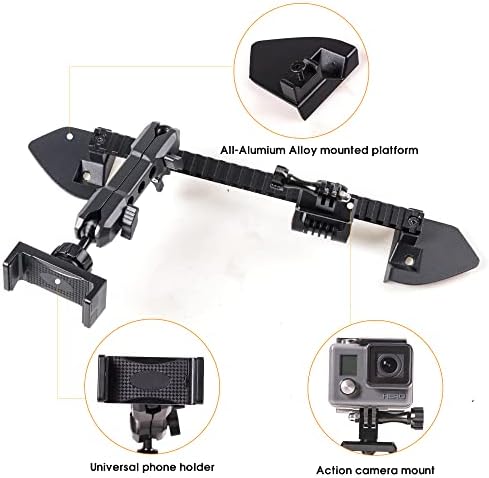 BESTAOO Dash Mount Phone Holder for 2018+ Jeep Wrangler JL & 2020+ Gladiator JT & 2021 Ford Bronco – Innovative Single Ball Design for Picatinny Rail Compatibility, Secure and Adjustable Phone Mount for Enhanced Driving Safety and Convenience