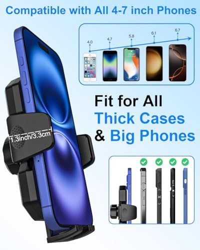 Revolutionary CD Slot Phone Holder for Cars – Versatile 360° Rotating Mount with Telescopic Arm for i Phone 16/15/14 Pro Max, Galaxy S22 & All 4-7″ Smartphones – Ultimate Driving Convenience & Safety Solution