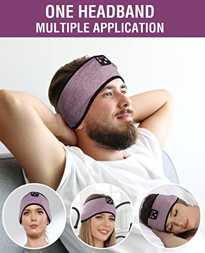 Fulext Bluetooth Sleep Headphones Headband – Ultimate Comfort for Side Sleepers, Thin HD Stereo Sound Quality – Ideal for Insomnia Relief and Travel Convenience – Perfect Gift for Men and Women – Enhanced Compatibility, Long-Lasting Battery Life for All Night Relaxation