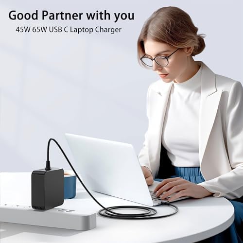 Ultra-Fast 65 W USB-C Power Adapter for Versatile Laptop & Smartphone Charging – Optimized for ASUS Zenbook, Mac Book Pro, Dell Latitude, Lenovo, HP Spectre, and More – Compact, Durable Design with Intelligent Safety Features for Secure Use – Perfect for Professionals on the Go with Tangle-Free Cord and Lightweight Portability – High-Performance Charging with Multi-Protection Systems for Peace of Mind – Ideal for Home, Office, and Travel – Experience Reliable Power Supply for All Your USB-C Devices – Premium Quality Assurance and Dedicated Customer Support for Ultimate Satisfaction