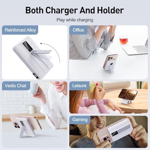 Revolutionize Your Charging Experience with the 2025 Magnetic Wireless 10000 m Ah Power Bank – Effortless Fast Charging at 22.5 W for i Phone 16/15/14/13/12 Models – Sleek, Portable Design with Built-in LED Display for Instant Battery Monitoring and Enhanced Compatibility