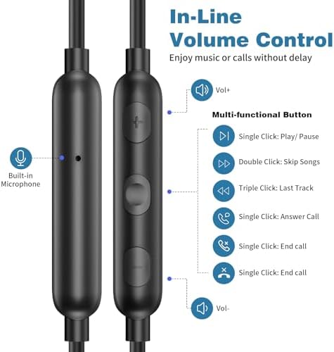 COOYA Premium USB C Wired Earbuds: Superior Noise-Canceling In-Ear Headphones with Magnetic Bass & Built-In Mic – Compatible with i Phone 16, Samsung Galaxy S25 Ultra, Google Pixel Devices – Exceptional Comfort for Music, Gaming, and Calls