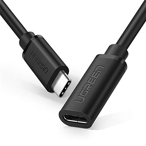 UGREEN 10 Gbps USB Type C Extension Cable – Fast Charging Adapter for Seamless Connectivity with Mac Book Pro, i Pad Pro, Dell XPS, Surface, and More – 1.5 FT High-Speed USB 3.2 Male to Female Extender for Enhanced Performance and Versatility
