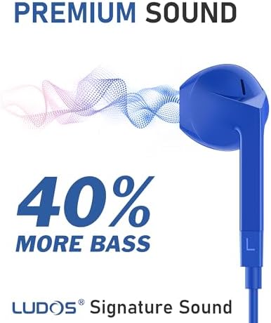 LUDOS FEROX USB-C Earbuds – Premium Wired Headphones for i Phone 16 & Samsung Galaxy Series, Featuring Exceptional Audio Clarity & Deep Bass, Ergonomically Designed for All-Day Comfort, Tangle-Free Cable for Streamlined Use, Supported by an Impressive 5-Year Warranty, Eye-Catching Vibrant Green Finish – Elevate Your Sound Experience for Music Lovers and Gamers Alike