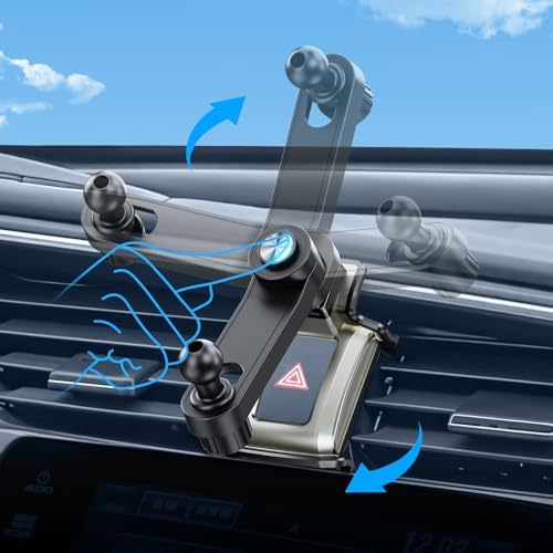ELOHEI Custom Car Phone Mount for Honda Civic (2016-2021) – Precision Fit Phone Holder with 360-Degree Rotation, Easy Installation, and Universal Compatibility for Enhanced Driving Safety and Convenience