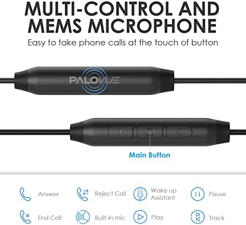 PALOVUE Magnetic USB C Earbuds with Microphone – Universal Compatibility for Galaxy S23, i Phone 15, Google Pixel 7 & More – Enhanced Sound Quality, Noise Isolation, and Ergonomic Comfort for Music & Calls