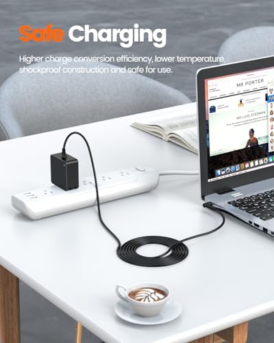 Asus Certified Laptop Charger – 65 W/45 W/33 W Round Connector for Vivobook, Zenbook & Chromebook – UL Safety Approved for Enhanced Performance & Compatibility – Hassle-Free 30-Day Replacement & 12-Month Warranty with 24/7 Support