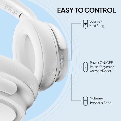 Experience Unmatched Sound with Our Over-Ear Bluetooth Headphones Featuring 30-Hour Battery Life | Hi-Fi Audio & Noise Isolation for Ultimate Focus | Versatile Wireless & Wired Use for Studying, Working, Sports, and Entertainment | Sleek Black Design Perfect for Every Lifestyle