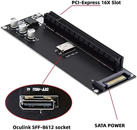 Maximize SSD Performance with NFHK M.2 to Oculink Adapter – Dual 2-to-2 PCIe NVME/AHCI Connector for Enhanced Speed | Supports 2230/2242/2280/22110 mm Drives | Ideal for High-Performance Gaming & Content Creation | Plug-and-Play Installation for Seamless Upgrades | Durable, Compact Design for Reliable Connections