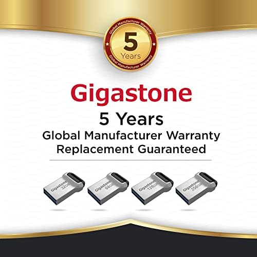 GIGASTONE 64 GB Ultra-Fast Nano Flash Drive Z90 – Compact USB 3.2 Gen 1 Storage Solution with 120 MB/s Speed, Lightweight Metal Design for PC/Mac/TV/Car Compatibility, Perfect for Reliable Data Backup and Quick File Transfers