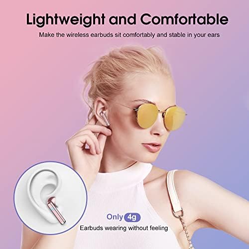 Elevate Your Audio Experience with OYIB Bluetooth 5.3 Wireless Earbuds – Advanced Noise Cancelling Earphones Featuring 4-Mic Clarity, Touch Control, and IPX7 Waterproof Design for Enhanced Workout Performance – LED Battery Display for Real-Time Monitoring and Effortless Connectivity