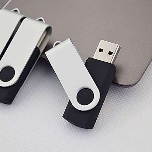 Colorful 5-Pack Aiibe 128 GB USB Flash Drives – High-Speed USB 2.0 Memory Sticks for Effortless File Transfers and Dynamic Data Storage Solutions in Black, Red, Yellow, White, and Purple