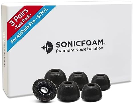 Premium Memory Foam Earbud Tips for Ultimate Noise Isolation – 20 Pack of Comfortable Replacement Foam Tips for In-Ear Headphones (SF3 Small, Black) – Elevate Your Sound Experience with Enhanced Compatibility and Comfort