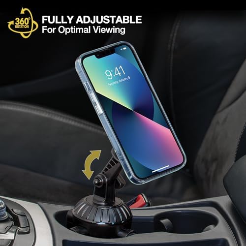 Transform your driving routine with the Scosche MAGPCUP Magic Mount Power Hub, a cutting-edge magnetic car cup holder phone mount engineered for superior convenience and safety. This innovative accessory boasts a robust magnetic grip that securely holds both i Phone and Android devices, ensuring your phone stays in place for hands-free navigation. Featuring dual USB charging ports, it enables simultaneous charging of multiple devices, eliminating battery anxiety during long commutes. Designed to fit seamlessly into standard cup holders, it offers 360-degree rotation for customizable viewing angles, making it perfect for accessing GPS, music, and calls with ease. Crafted from high-quality materials, the Scosche MAGPCUP is not only durable but also stylish, enhancing your vehicle’s interior while providing unmatched functionality. Elevate your driving experience with this essential accessory that marries reliability with cutting-edge technology for the modern car enthusiast.