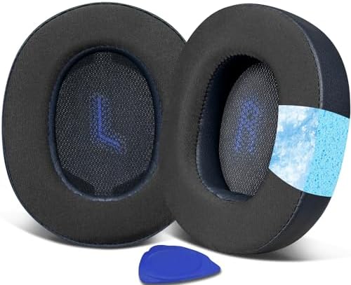 SOULWIT Navy Blue Cooling Gel Earpads for JBL E55 BT – Premium Comfort & Noise Isolation Replacement Cushions for Over-Ear Headphones – Ultimate Sound Enhancement Accessory