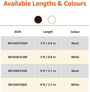 Elevate Your Charging Game: Amazon Basics 5-Pack 3-Foot USB-C to USB-A 2.0 Fast Charger Cables, 480 Mbps Data Transfer, USB-IF Certified for Ultimate Device Compatibility – Ideal for i Phones, i Pads, Samsung Galaxies & Laptops – Sleek Black Design for Professional Use