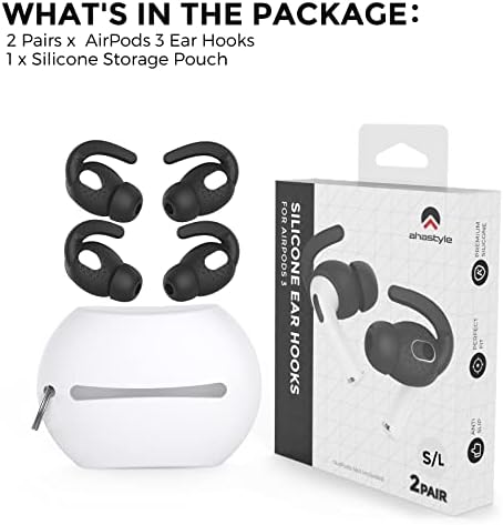 Aha Style Premium Silicone Ear Tips for Air Pods 3 (2021) – 3 Pairs in Large, Medium, and Small Sizes for Maximum Comfort and Noise Isolation – Ideal Apple Air Pods Accessories for Audiophiles Seeking Superior Sound Quality and Enhanced Listening Experience