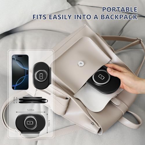Revolutionize Your Charging Experience: 2025 Portable Wireless Mag-Safe 3-in-1 Charger for i Phone 12-16 Pro Max, Apple Watch & Air Pods – Fast, Travel-Friendly, Enhanced Magnetic Alignment for Effortless Power on the Go