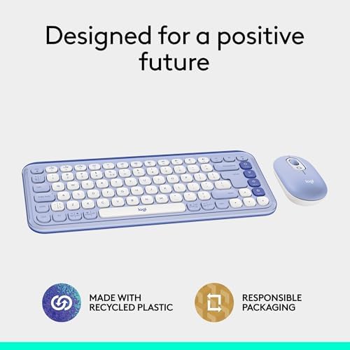 Elevate Your Workspace with the Logitech POP ICON Wireless Bluetooth Keyboard – Stylish Graphite & White Design, Effortless Multi-Device Switching, Comfortable Low-Profile Typing, and Customizable Keys for Enhanced Productivity on Laptops, Tablets, and PCs