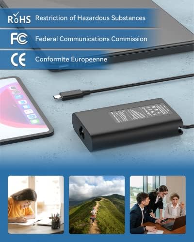 Premium 65 W USB-C Charger for Dell Inspiron 14 & 16 2-in-1 Laptops – Superior Power Delivery & Enhanced Safety Features for Models 7620, 7635, 7486, 7435 & More – Reliable AC Power Adapter with Built-In Protection & Fast Charging Capabilities – Ideal for Home, Office, and Travel Use