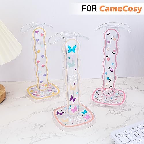 CamyCosy Headphone Holder for Desk, Gaming Headset & Earphone Stand with Tulip Flowers Pattern – Enhanced Compatibility and Speed