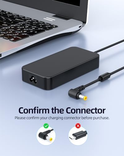 Ultra-Fast 135 W Charger for Acer Nitro 5 Gaming Laptops – High-Performance AC Adapter with 10 ft Cable for Seamless Charging and Exceptional Compatibility – Built for Enhanced Safety and Reliability – Perfect for Home, Office, and Travel Use – 30-Day Hassle-Free Returns and 24/7 Customer Support