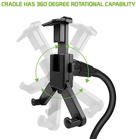Revolutionary Car Cup Holder Phone Mount with Integrated Snack Tray – Ultimate Compatibility for i Phone, Samsung Galaxy, LG, Moto & Google Pixel – Hands-Free Convenience & 360-Degree Rotation for Safe Driving Enjoyment