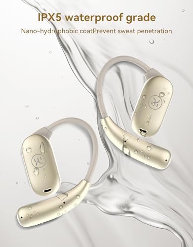 Ultra-Lightweight King Lucky Open Ear True Wireless Earbuds – Bluetooth 5.3 Sports Headphones with 60-Hour Battery Life, Dual Device Connectivity & Exceptional Sound Clarity for Active Lifestyles and Outdoor Adventures