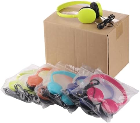 Classroom-Ready 10 Pack Kids Headphones – Ultra-Comfortable & Robust Earbuds for Students, Toddlers, and Teens – Superior Sound Quality & Multi-Device Compatibility – Perfect Headphone Set for Enriching Educational Engagement