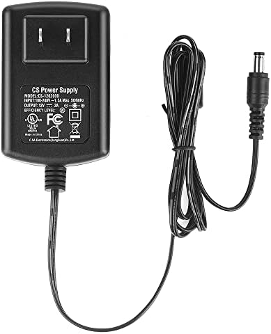 UL Certified 4-Pack 12 V 2 A Power Supply Adapter – High-Efficiency AC to DC Converter for CCTV, NVR, and LED Systems – Versatile 5.5 mm x 2.1 mm Plug for Uninterrupted Power Supply for Security and Lighting Solutions