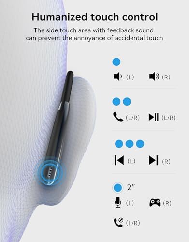 Ultra-Lightweight King Lucky Open Ear True Wireless Earbuds – Bluetooth 5.3 Sports Headphones with 60-Hour Battery Life, Dual Device Connectivity & Exceptional Sound Clarity for Active Lifestyles and Outdoor Adventures