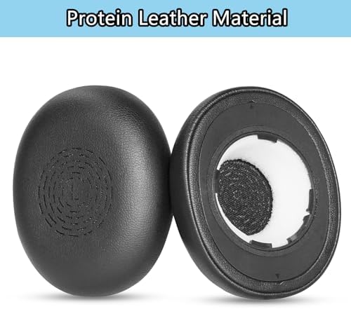 Upgrade Your Jabra Evolve2 65 Wireless Headphones with Premium Protein Leather Earpads – Ultimate Comfort, Superior Noise Isolation, and Effortless Installation for Audio Enthusiasts and Professionals