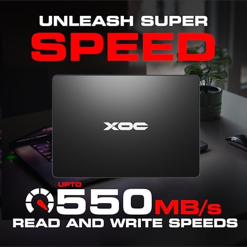 Upgrade Your System with the XOC Nitro 512 GB SATA III Solid State Drive – Blazing Fast Performance for Laptops & Desktops – 550 MB/s Read & 520 MB/s Write Speeds – Compact 2.5-Inch Design for Enhanced Compatibility – Perfect for Gamers & Content Creators!